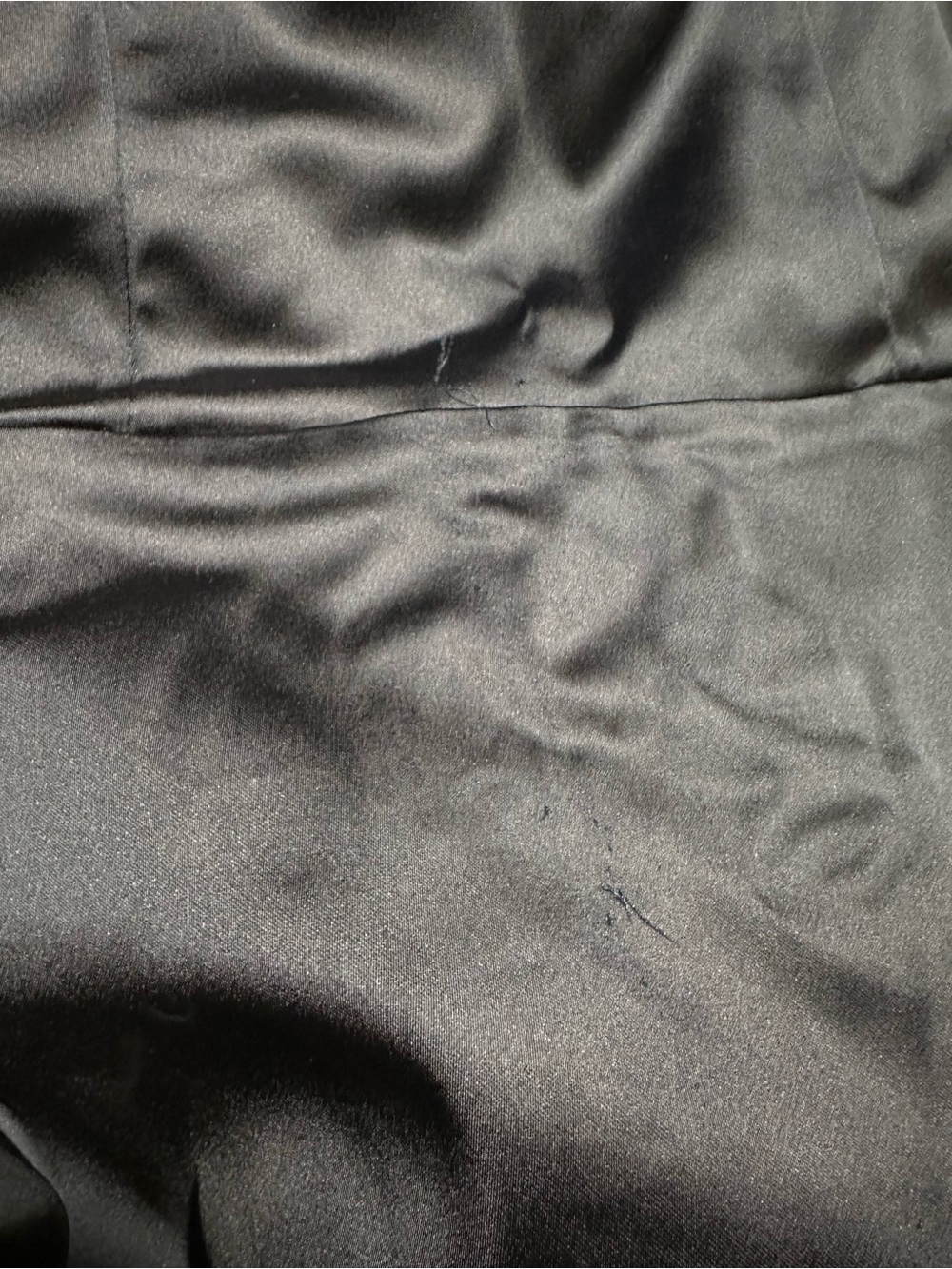 Abercrombie & Fitch Navy Satin Spaghetti Strap / Strapless Midi Dress - Picture 2 of 6